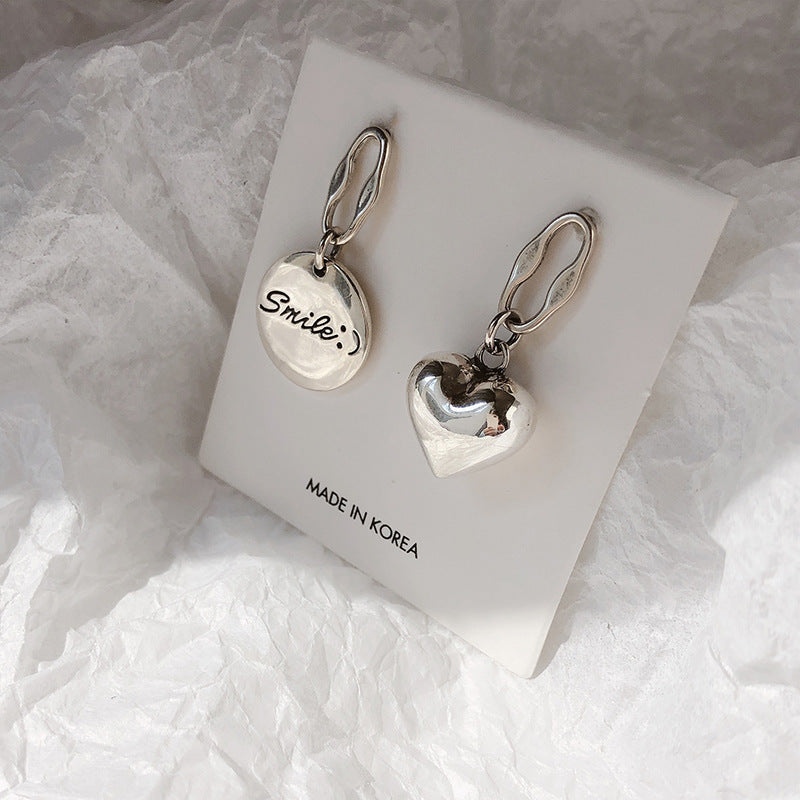 Damen Ohrringe mit verspieltem Smiley- und Herzdesign Shop Nory