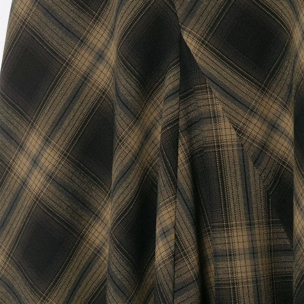 Damen Wickelrock mit eleganter Spitze und modernem Karomuster