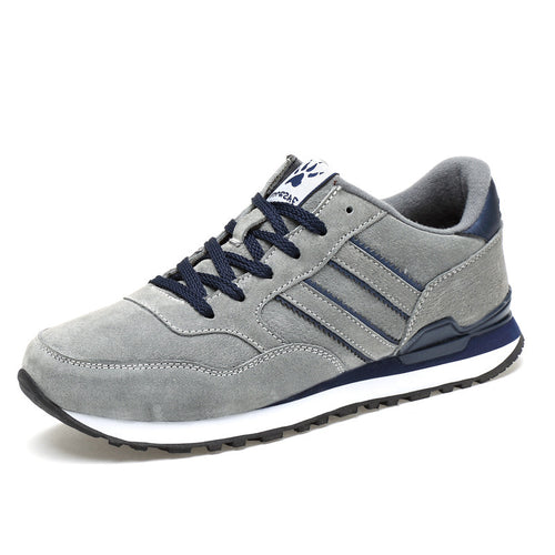 Herren Retro-Suede-Laufsneaker mit gepolstertem Fersenkragen und profilierter Gummisohle Shopy Nory