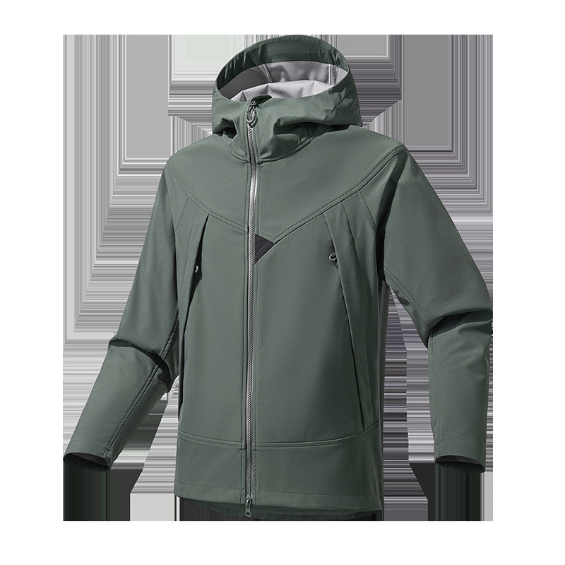 Herren Leichte Softshell‑Hoodiejacke mit winddichter atmungsaktiver Membran und ergonomischem Schnitt Shop Nory