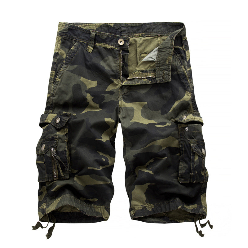 Herren Cargoshorts mit vielseitigen Taschen und Kordelzug Shopnory