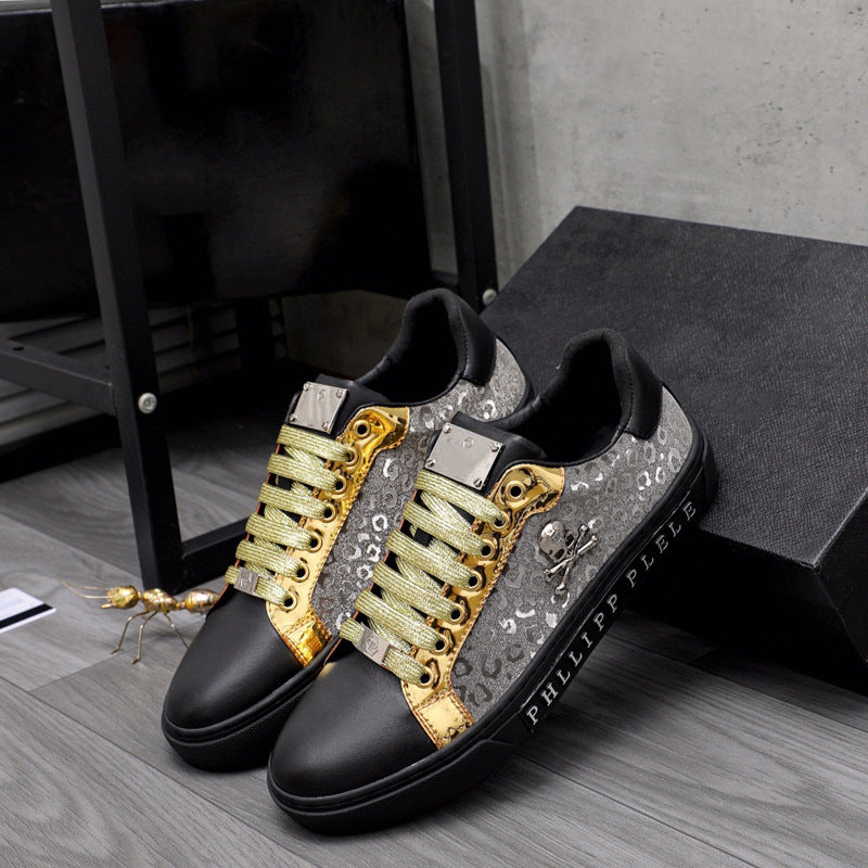Damen Sneaker aus hochwertigem Material mit modischem Glanz-Detail und rutschfester Sohle Shopnory