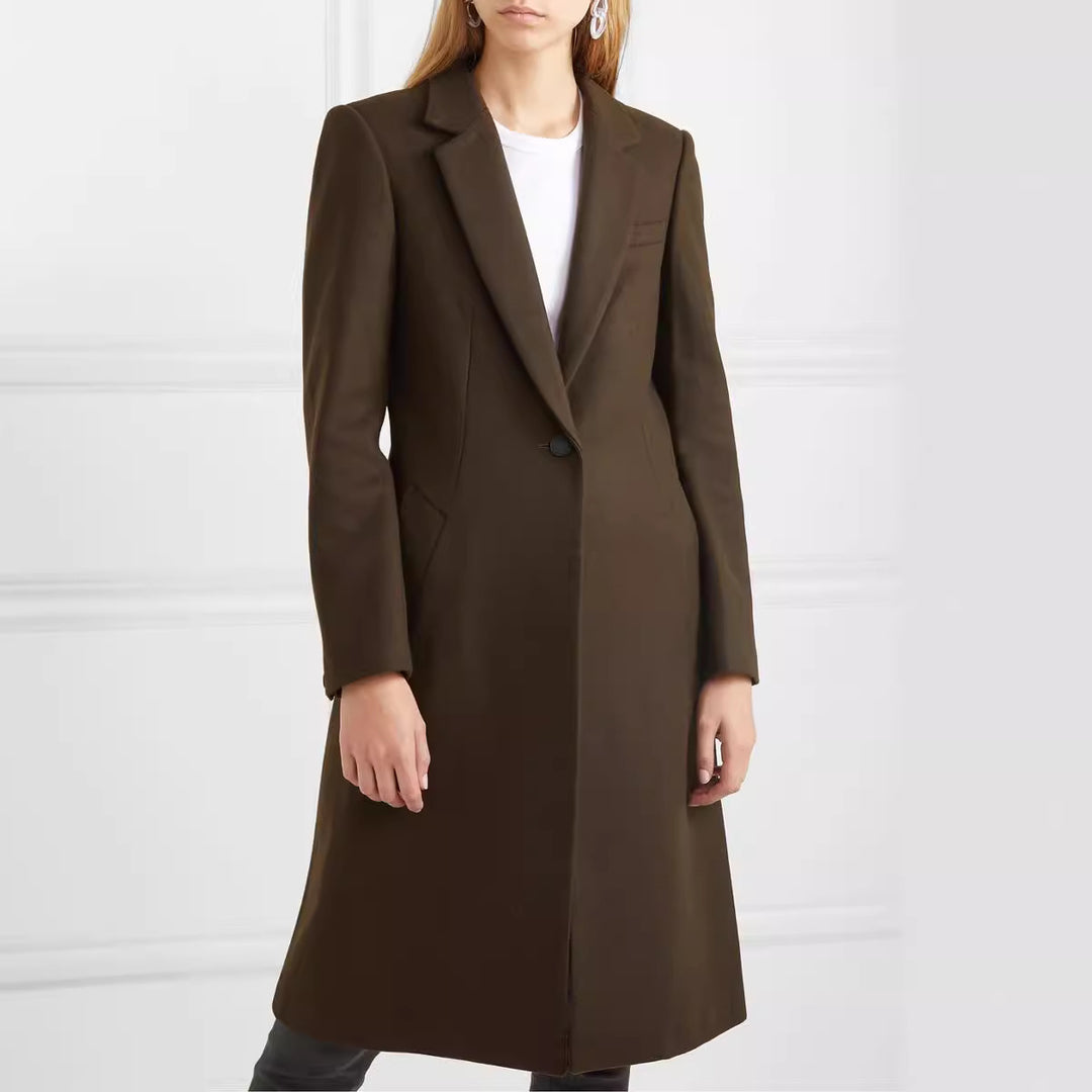 Damen Langmantel im schlanken Tailoring mit schmaler Silhouette Shop Nory