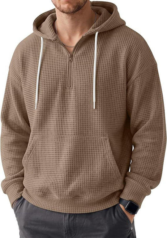 Herren Bequemer Kapuzenpullover mit Reißverschluss Shop Nory