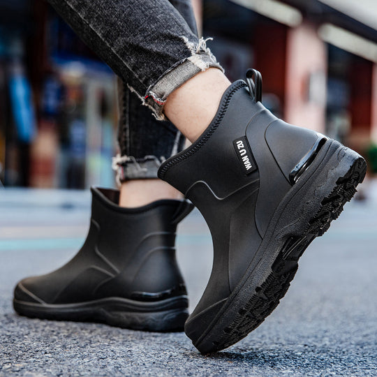 Herren Schlupf-Ankle-Gummistiefel mit stoßdämpfender Leichtsohle und griffiger Profilsohle Shop Nory