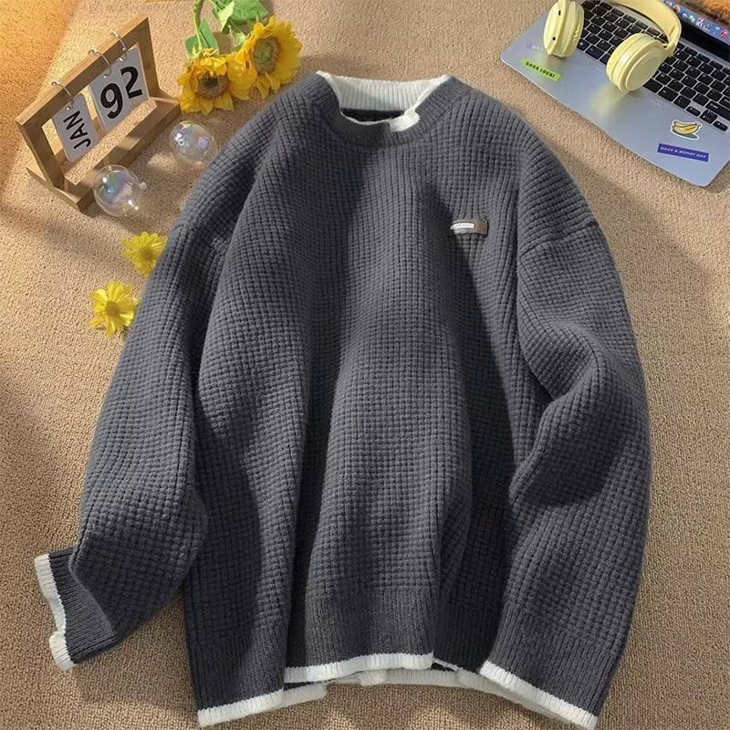 Herren Grobstrickpullover mit hohem Kragen Shop Nory