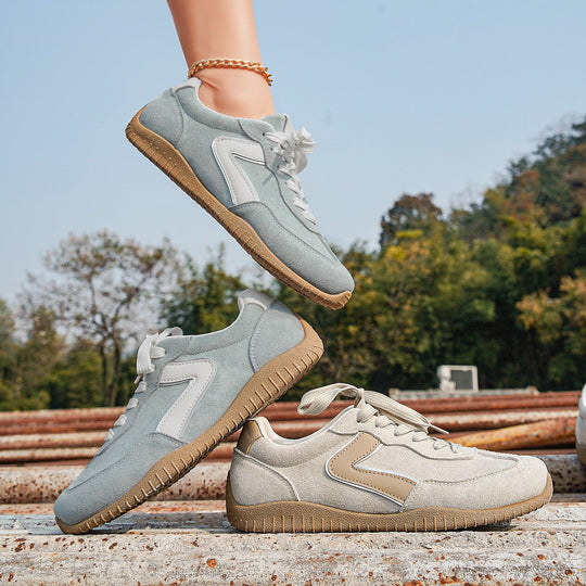 Damen Casual Sneakers aus hochwertigem Wildleder mit rutschfester Sohle