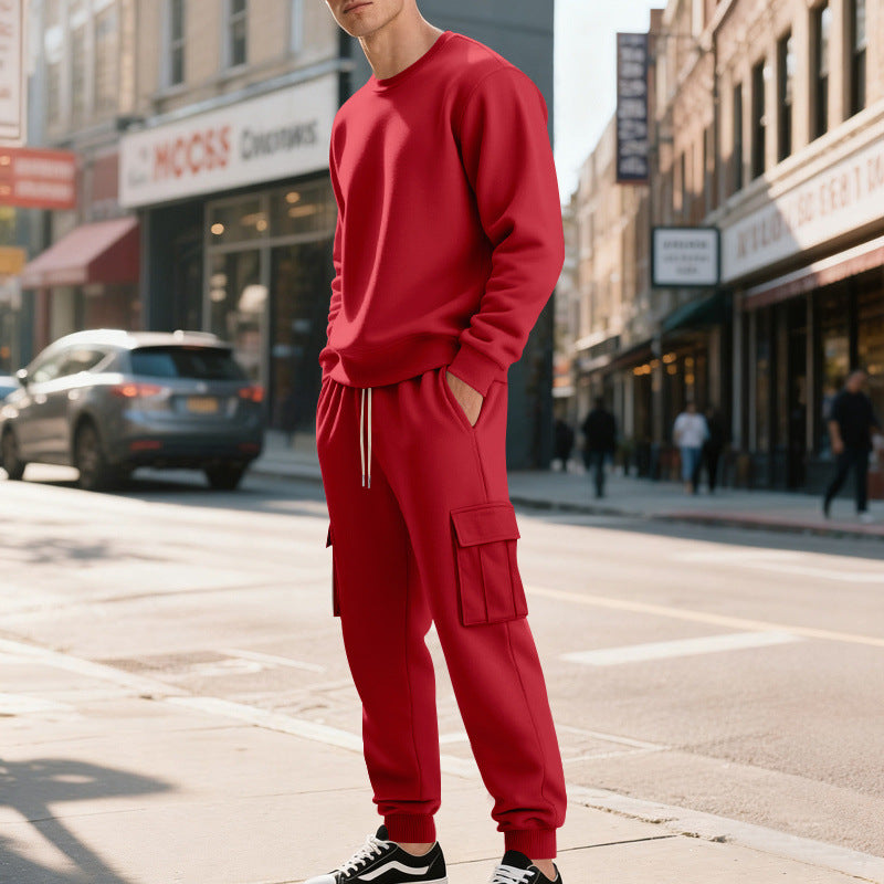 Herren Utility-Cargo-Jogger aus French Terry mit Mehrfachklappen & Tunnelzug Shop Nory