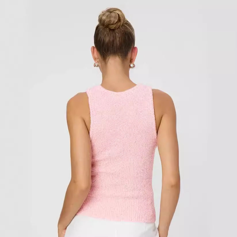 Damen Strickoberteil mit feiner Rippstruktur Shopnory