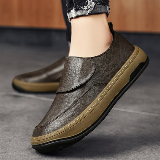 Herren Slip-On Sneaker mit Klettverschluss und dicker Plateausohle Shopy Nory