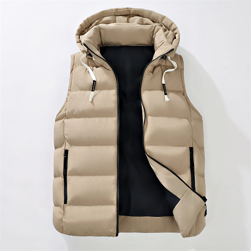 Herren Steppweste mit Kapuze, windabweisender Mikrofaserschale und leichter Thermoisolierung Shop Nory