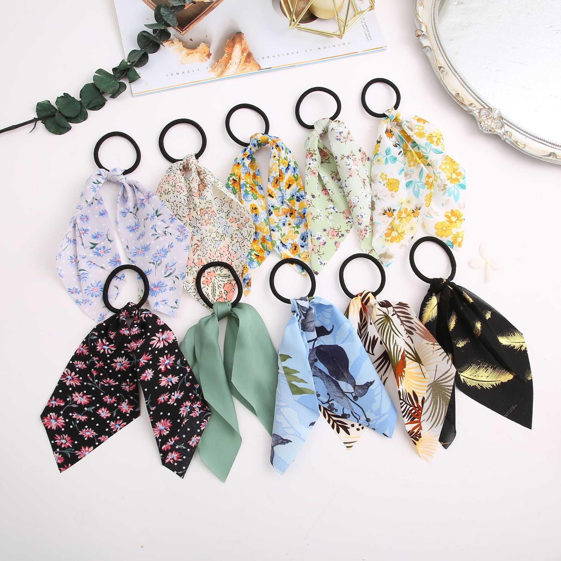 Damen Haarband mit floralen Mustern und elastischer Struktur Shop Nory