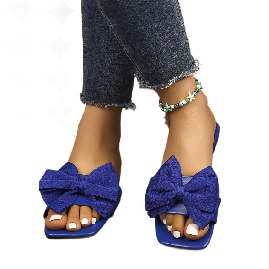 Damen Slingback-Sandalen mit modischer Schleifenapplikation