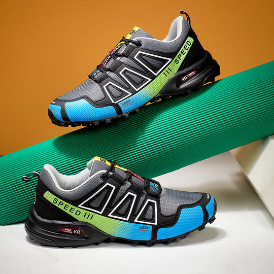 Herren nan robuster Trailrunning-Laufschuh mit stoßdämpfender EVA-Zwischensohle und griffiger Profillaufsohle