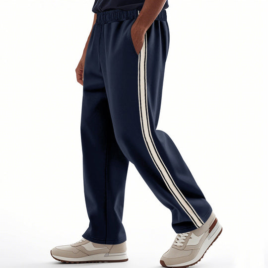 Herren Sportliche Sweatpants mit seitlichen Streifen