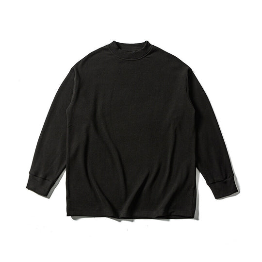 Unisex Oversize-Langarmshirt mit Mockneck aus Baumwollmischung Shop Nory