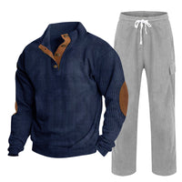 Marineblau mit Grau
