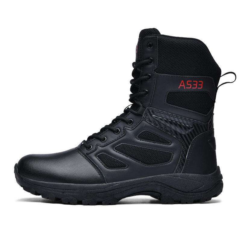 Damen Hochwertige Tactical-Stiefel mit rutschfester Profilsohle und atmungsaktiver Mesh-Verstärkung Shopnory