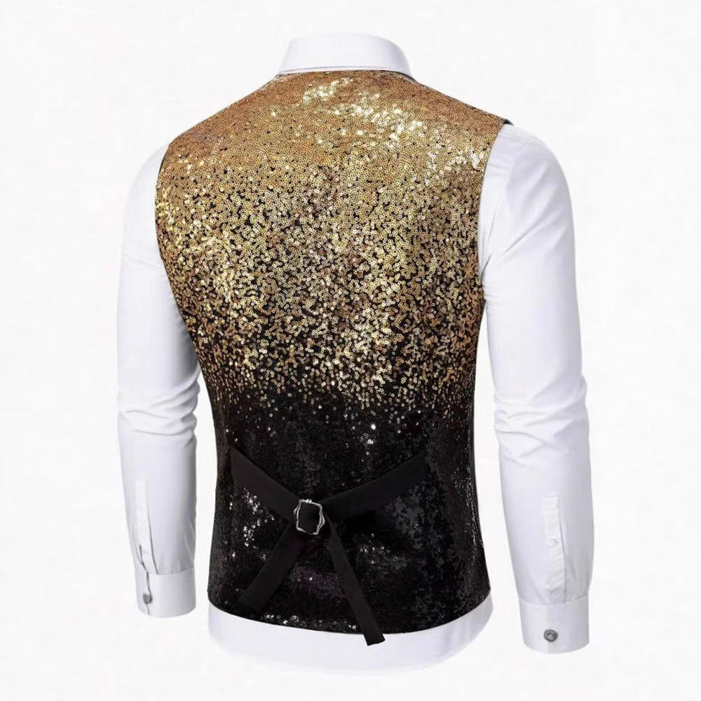 Herren Glitzernde Festtagsweste
