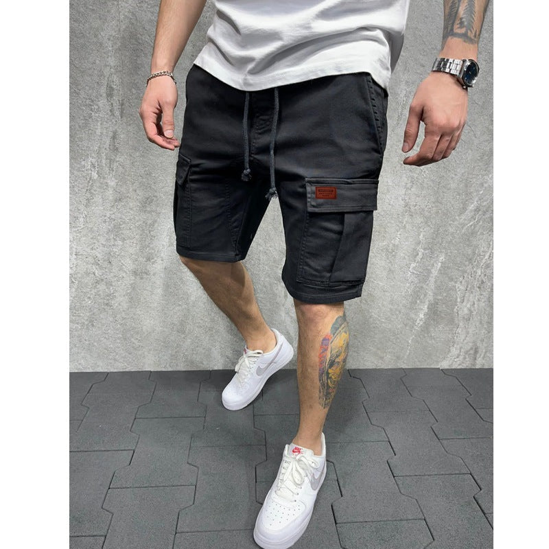 Herren Cargo-Shorts mit praktischen Seitentaschen und verstellbarem Gummizug Shopnory