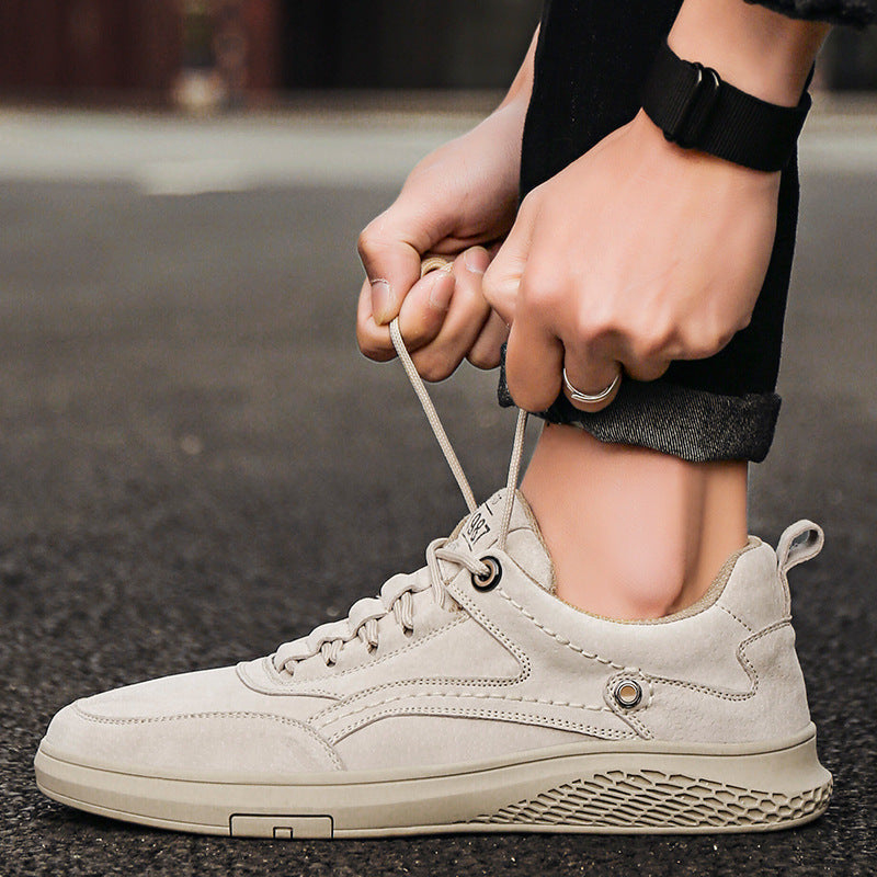 Herren Sneakers mit weichem Wildleder und atmungsaktiven Einsätzen Shopnory