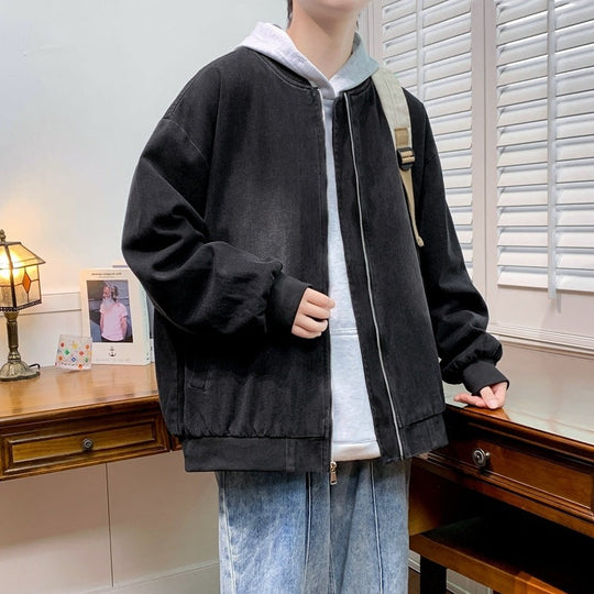 Herren entspannte Baumwolljacke im lässigen Stil