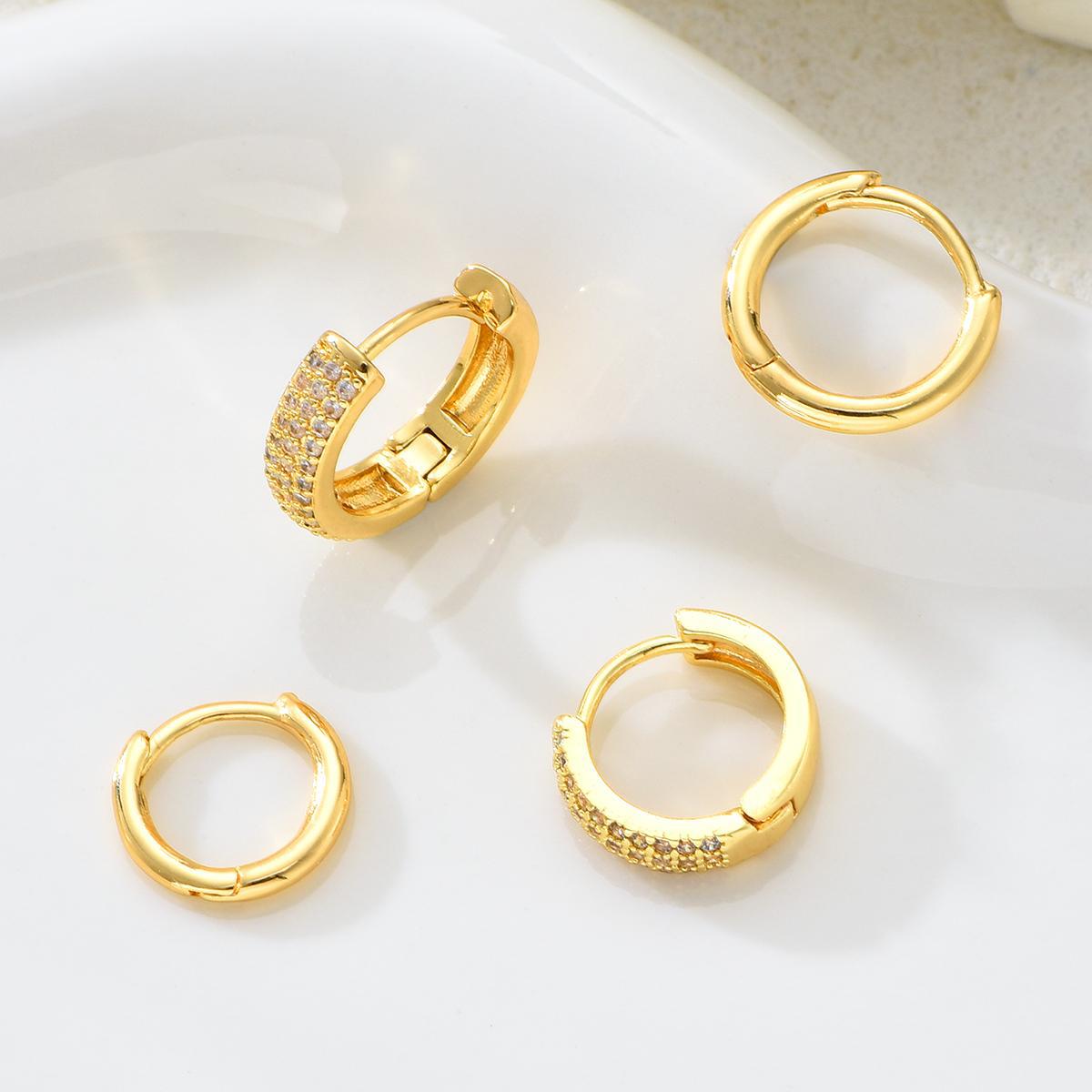 Damen Ohrschmuck Set mit funkelnden Zirkonia-Elementen Shop Nory