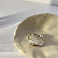 Damen Offener Ring mit modernem geschwungenem Design Shop Nory