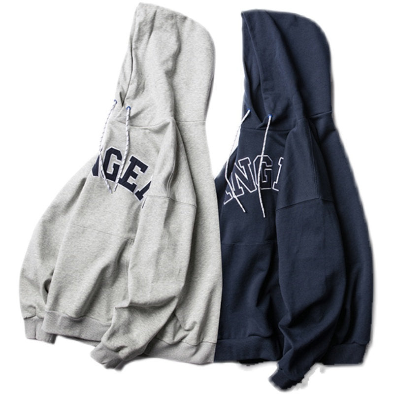 Unisex Oversize-Kapuzenpullover im Collegiate‑Look mit Kängurutasche und Kontrastkordel Shop Nory