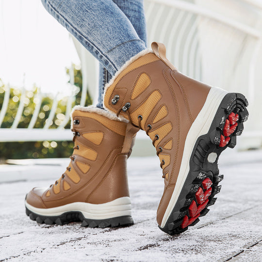 Damen Wasserdichte Winterstiefel mit isolierendem Futter und rutschfester Sohle Shopnory