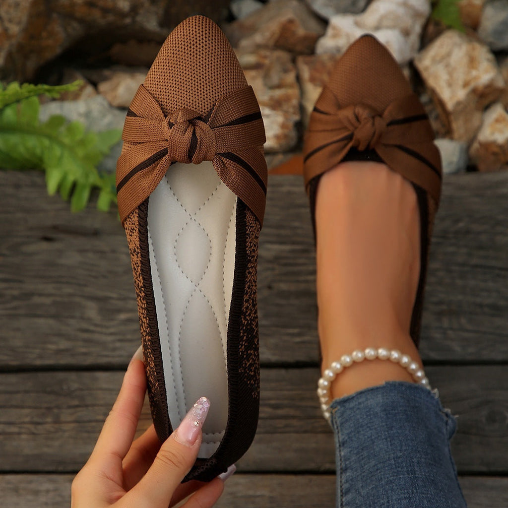 Damen Ballerinas mit dekorativem Schleifen-Design