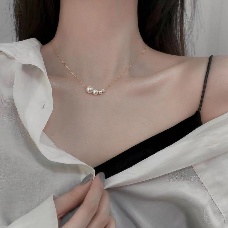 Damen elegante Halskette mit Perl-Design Shop Nory
