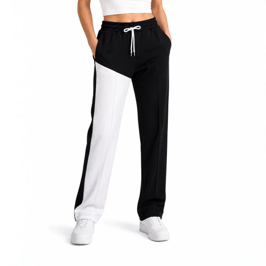 Damen Sportliche Freizeithose mit modischem Farbeinsatz Shop Nory