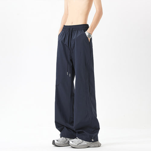 Damen Weite High‑Waist Loungehose mit elastischem Bund, Tunnelzug und Wide‑Leg-Schnitt Shop Nory