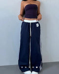 Damen Sportliche Jogginghose mit seitlichen Streifen
