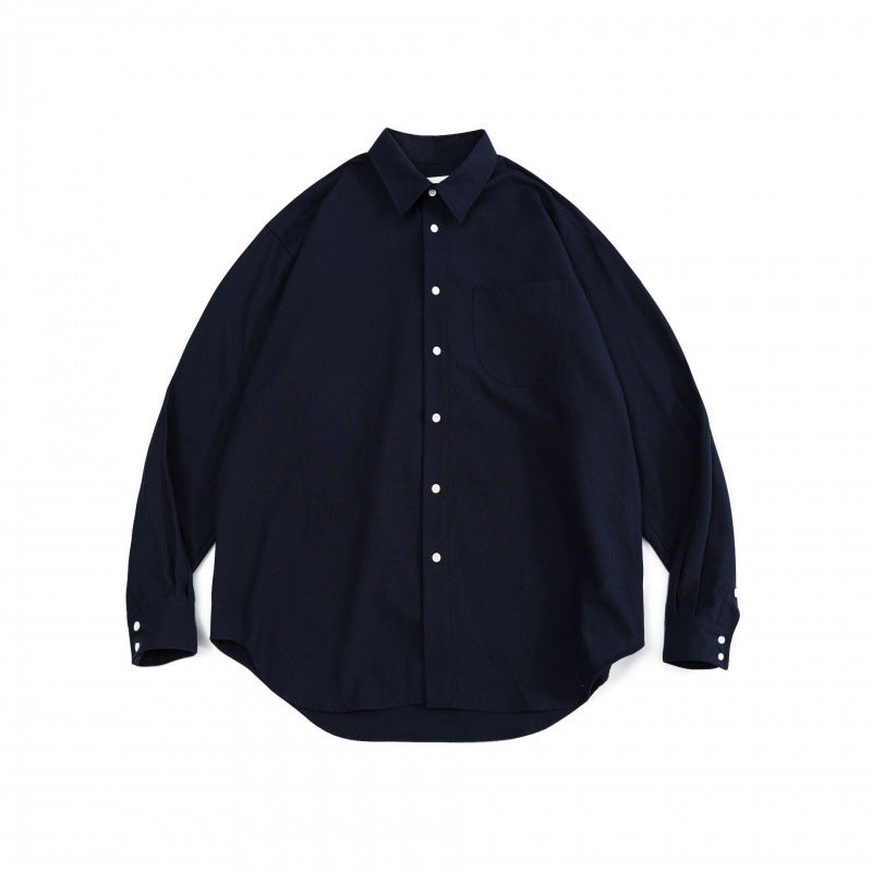 Unisex Oversize‑Hemd aus feinem Oxford‑Baumwollstoff mit Brusttasche und abgerundetem Saum Shop Nory