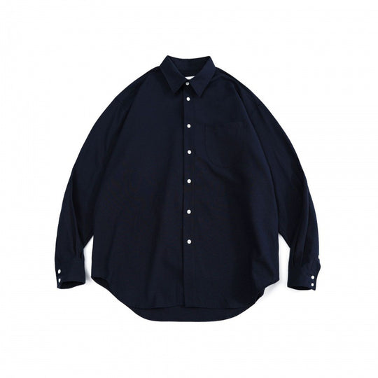 Unisex Oversize‑Hemd aus feinem Oxford‑Baumwollstoff mit Brusttasche und abgerundetem Saum Shop Nory