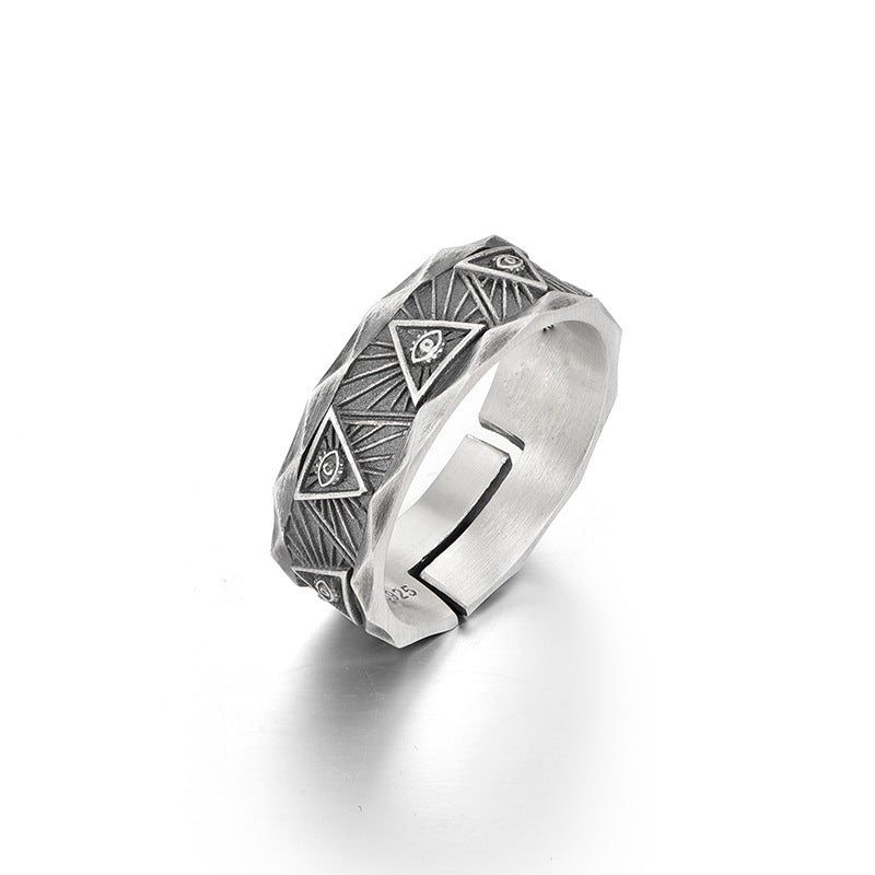 Damen Designer Ring mit kunstvollem Symbol- und Geometrie-Muster Shop Nory