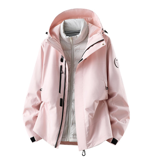 Herren wasserdichte Outdoorjacke mit abnehmbarer Fleece-Innenjacke Shop Nory