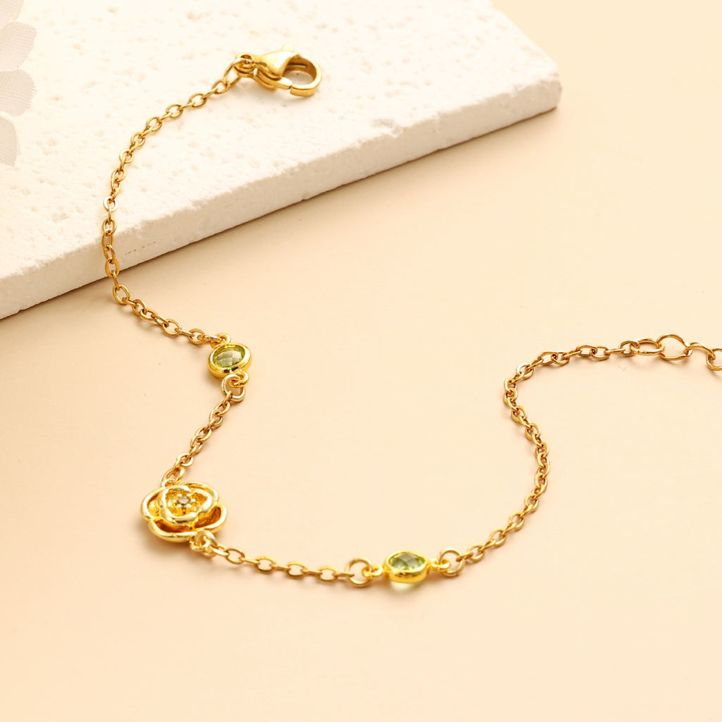 Damen filigranes Armband mit floralem Design Shop Nory