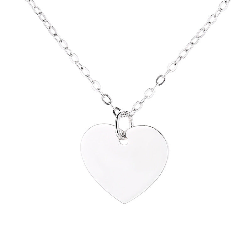 Damen Halskette mit herzförmigem Anhänger und feiner Gliederkette Shop Nory