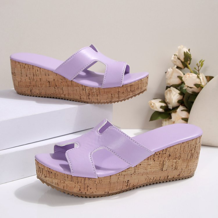 Damen Wedge-Sandaletten mit elegantem Kork-Design