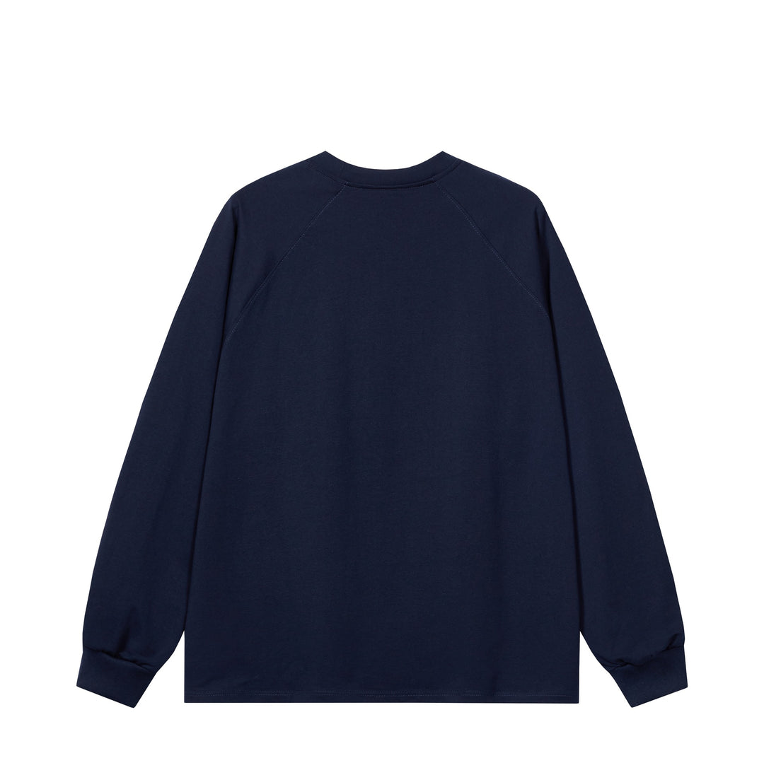 Unisex Oversize-Sweatshirt im Retro-Sportstil mit Raglanärmeln und Kontrastpaspel Shop Nory