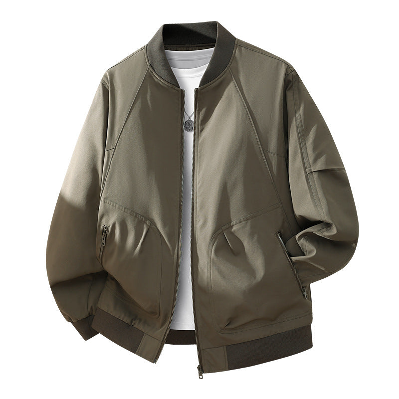 Herren Modische Bomberjacke mit Innenfutter Shop Nory