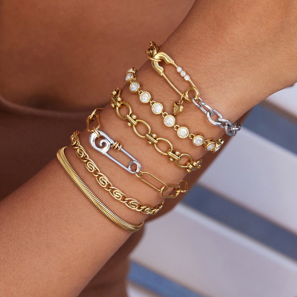 Damen Edelstahlarmband mit wasserfestem und hypoallergenem Design Shop Nory