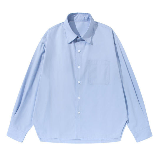 Damen Oversize‑Boxy‑Hemdbluse aus leichter Baumwollmischung mit Brusttasche Shop Nory
