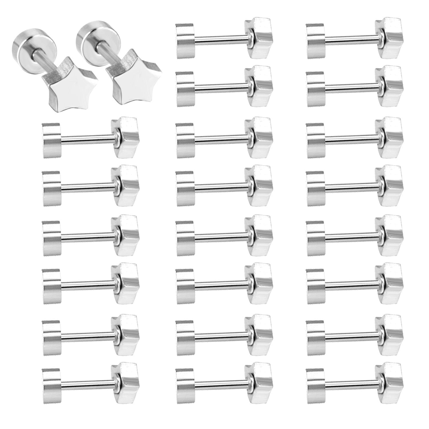 Damen Bauchnabelpiercing mit funkelndem Sternenanhänger und hochwertiger Goldbeschichtung Shop Nory