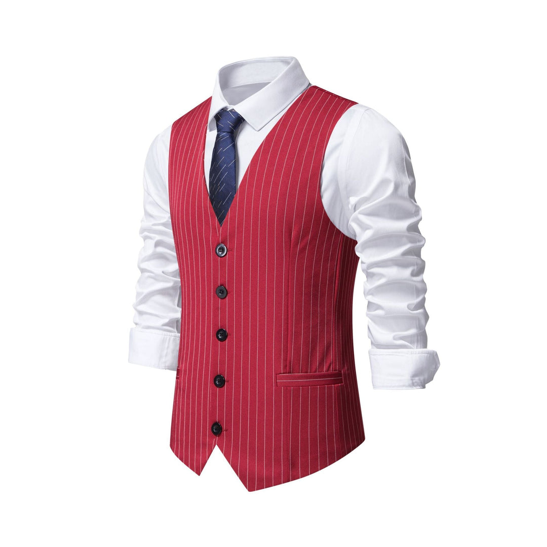 Herren elegante Weste mit feinen Knopfdetails