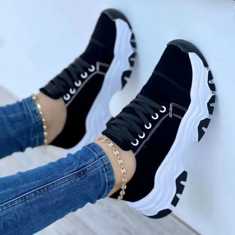 Damen Sneakers mit dämpfender Sohle und sportlichem Design Shopnory