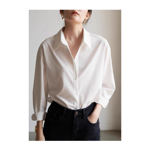 Damen Schicke und lässige Bluse mit oversized Schnitt Shop Nory